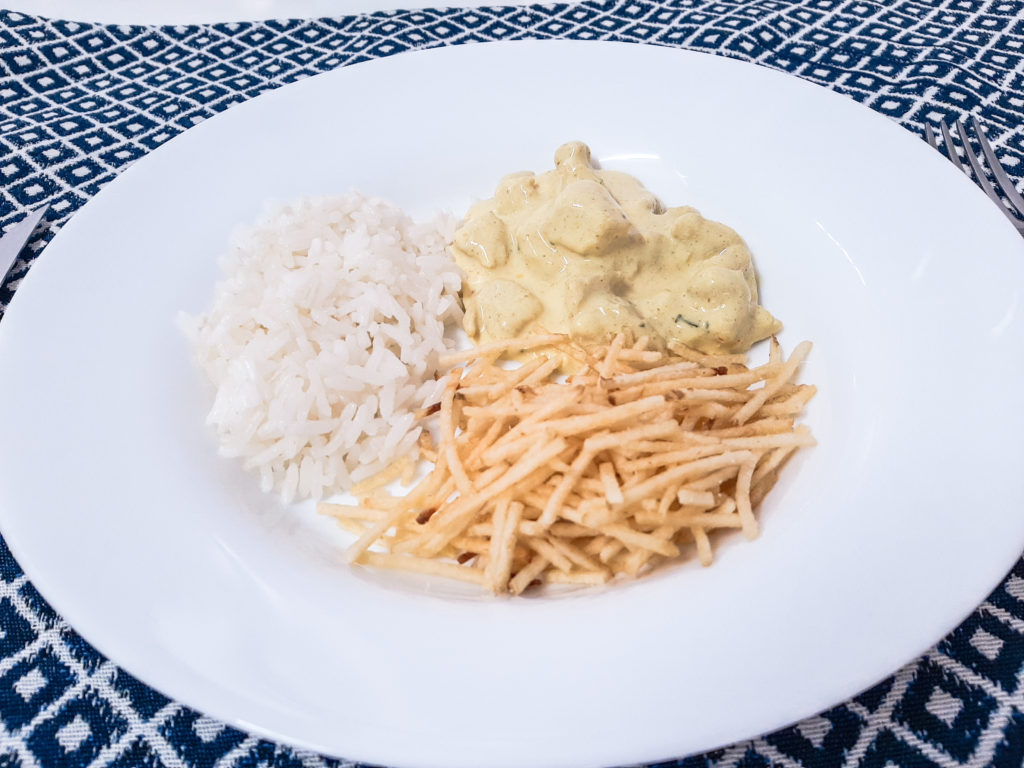 Frango cremoso ao Curry, a simplicidade de um prato exótico na sua cozinha.