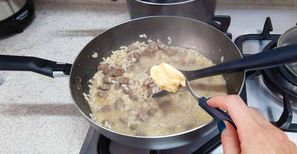 Risoto de Filé Mignon com Queijo Gorgonzola super fácil de fazer!